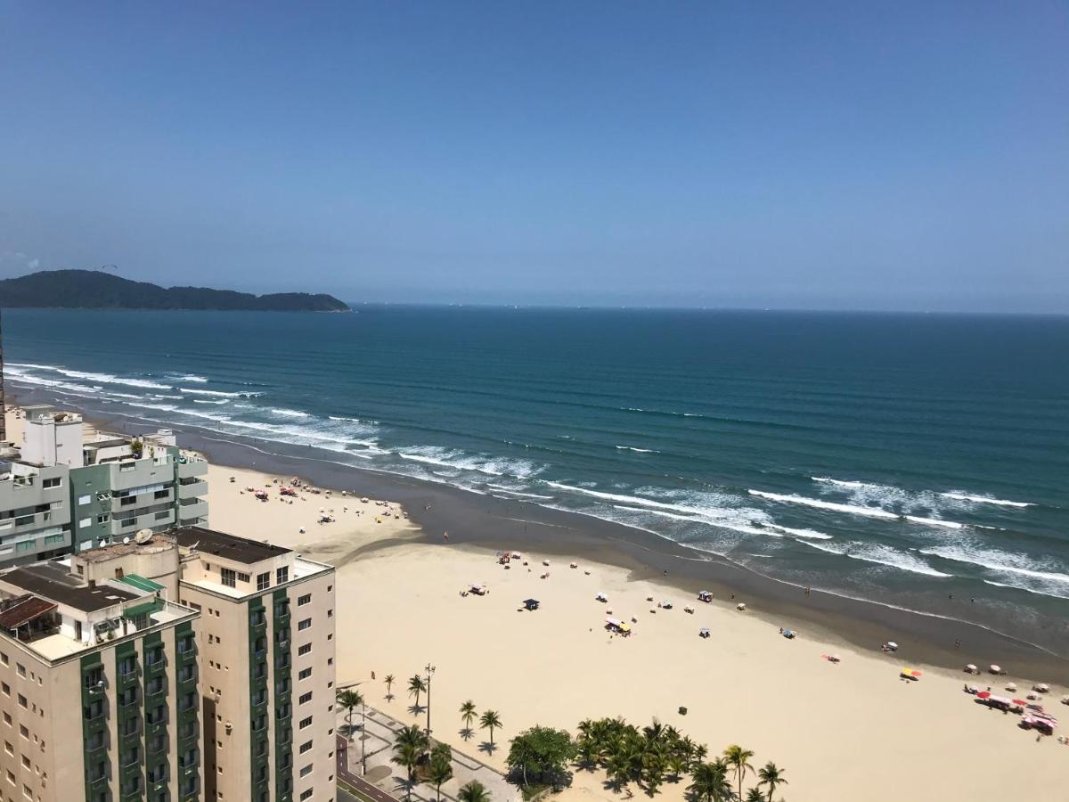 Apto Com Vista Para O Mar, 2 Vagas De Garagem E Churrasqueira Na Varanda Praia Grande  Exteriér fotografie